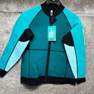 SeaDoo Mens Montego Wetsuit Jacket XL Turquoise Neoprene Watersports NWT